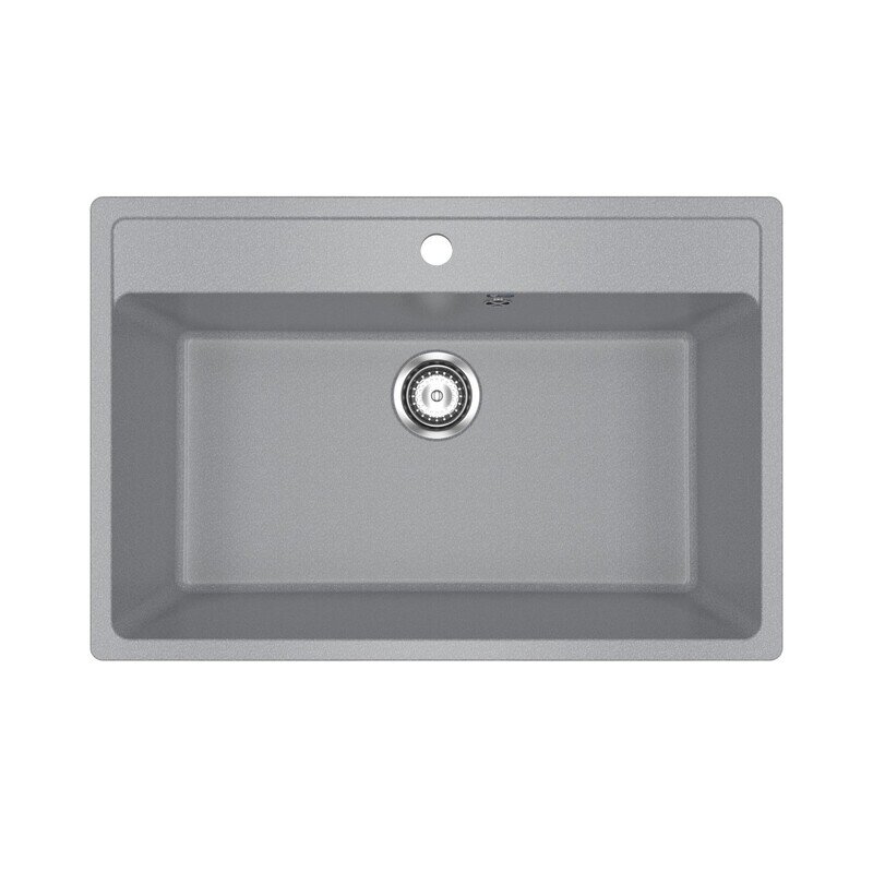 Изображение товара Кухонная мойка Ulgran U-600-309 из искусственного камня, 76 см, серый цвет