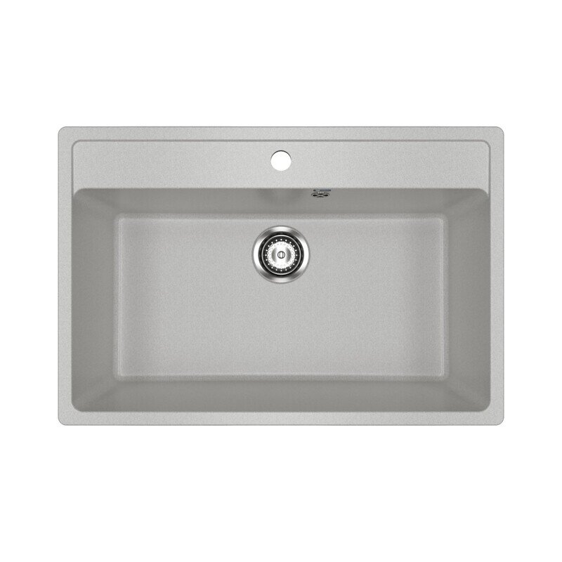 Изображение товара Мойка кухонная Ulgran U-600 76 см из искусственного камня серый