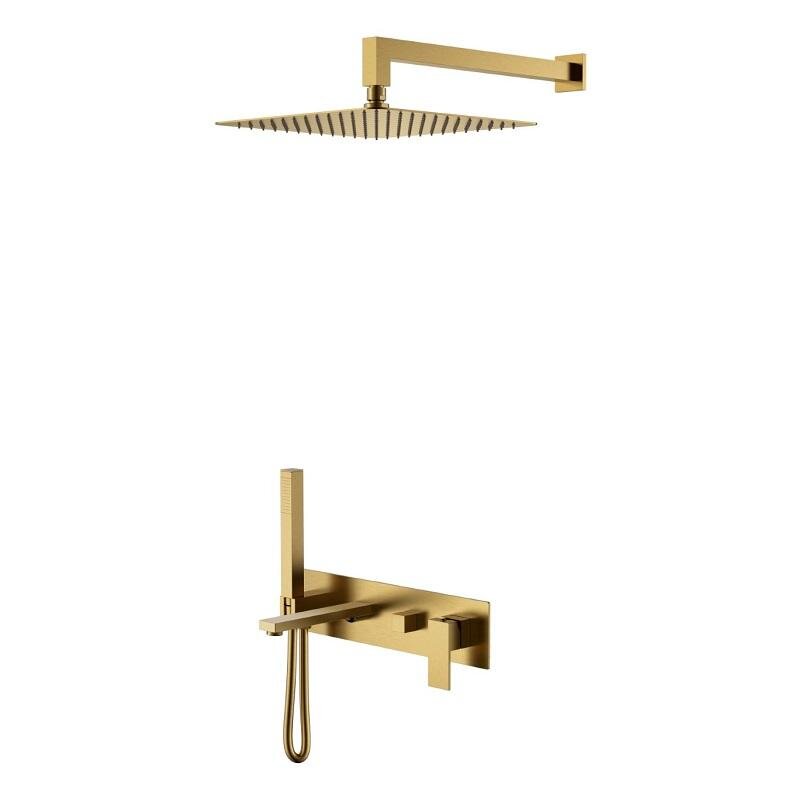 Изображение товара Душевая система Boheme Qubic 474-BR, цвет Matt Bronze