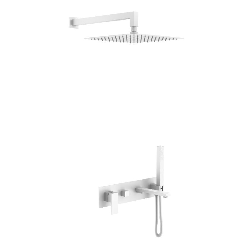 Изображение товара Душевая система Boheme Qubic 474-MW, цвет Matt White