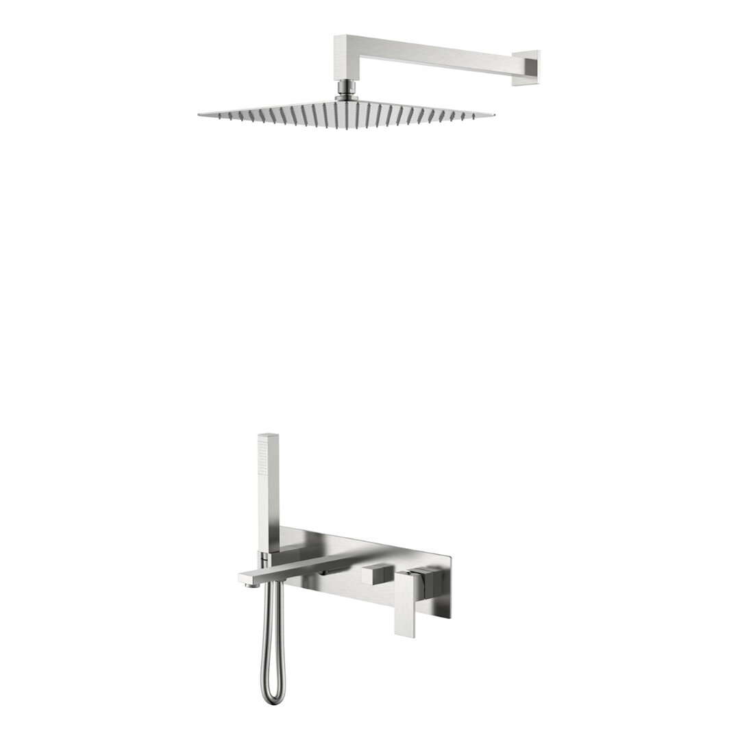 Изображение товара Душевая система Boheme Qubic 474-NB, цвет Brushed Nickel