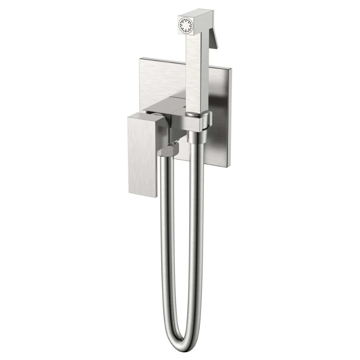 Изображение товара Гигиенический душ Boheme Qubic, 477-NB, со смесителем, Brushed Nickel Изображение товара Гигиенический душ Boheme Qubic, 477-NB, со смесителем, Brushed Nickel