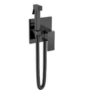 Изображение товара Гигиенический душ Boheme Qubic 477-SGM со смесителем Shine Gun Metall