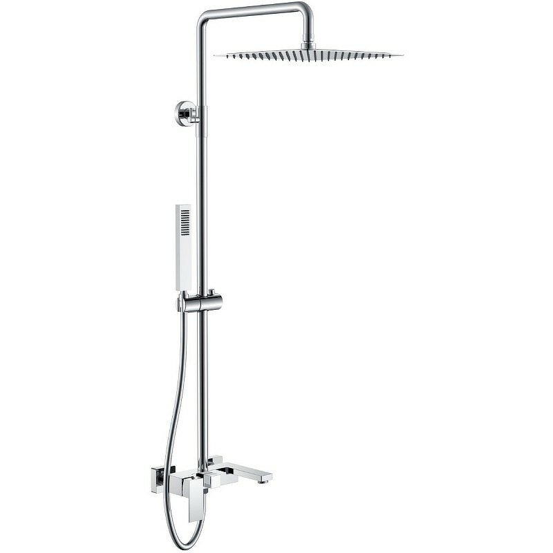 Изображение товара Душевая система Boheme Qubic 478-CR, хром, турция, вертикальный монтаж