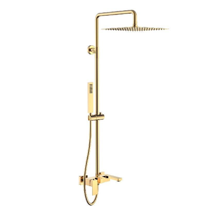 Изображение товара Душевая система Boheme Qubic 478-G в цвете Shinny Gold