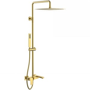 Изображение товара Душевая система Boheme Qubic 478-MG, цвет Matt Gold