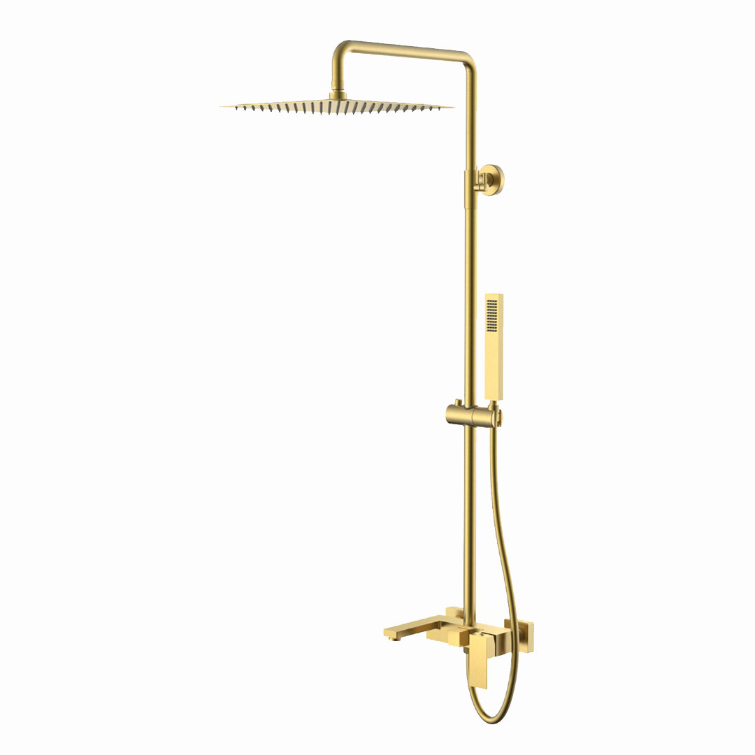 Изображение товара Душевая система Boheme Qubic 478-MG, цвет Matt Gold Изображение товара Душевая система Boheme Qubic 478-MG, цвет Matt Gold