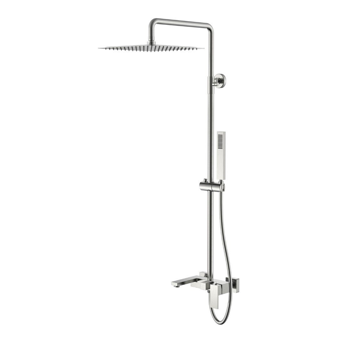 Изображение товара Душевая система Boheme Qubic 478-NB, цвет Brushed Nickel