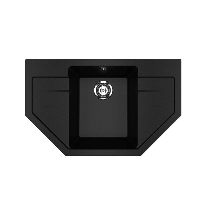 Изображение товара Кухонная мойка Ulgran U-609 79 см искусственный камень черная накладная