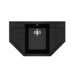 Изображение товара Кухонная мойка Ulgran U-609 79 см искусственный камень черная накладная