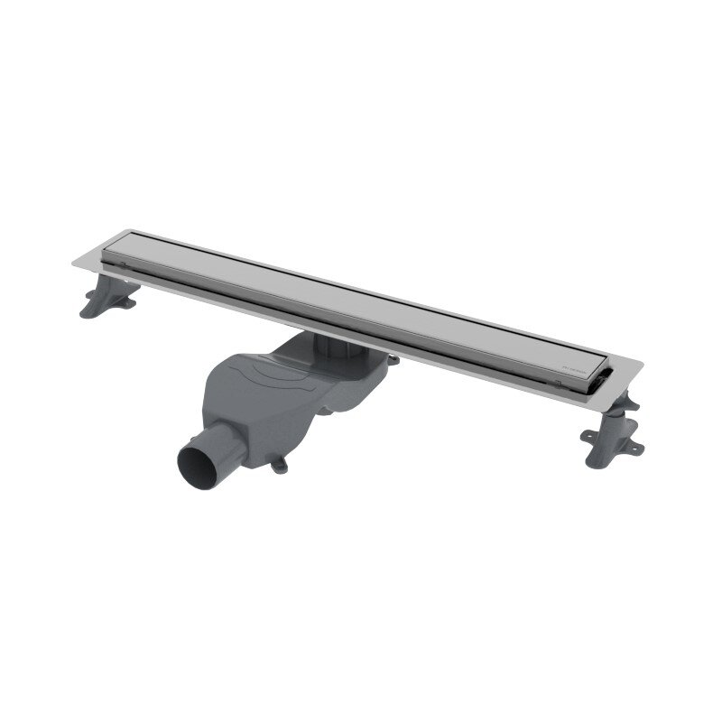 Изображение товара Дренажный канал Boheme Premium Linear, 80 см, в комплекте с решеткой под плитку, цвет хром, 982-80-CR