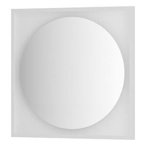 Изображение товара Зеркало Defesto Eclipse 80 x 80 см, с LED-подсветкой нейтральный белый свет, багетная рама белая, DF 2228