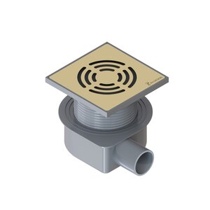 Изображение товара Душевой трап Boheme Smart Design 984-10-G, 10 см, золото, нержавеющая сталь