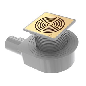 Изображение товара Душевой трап Boheme Smart Design 984-15-G 15 см золото нержавеющая сталь