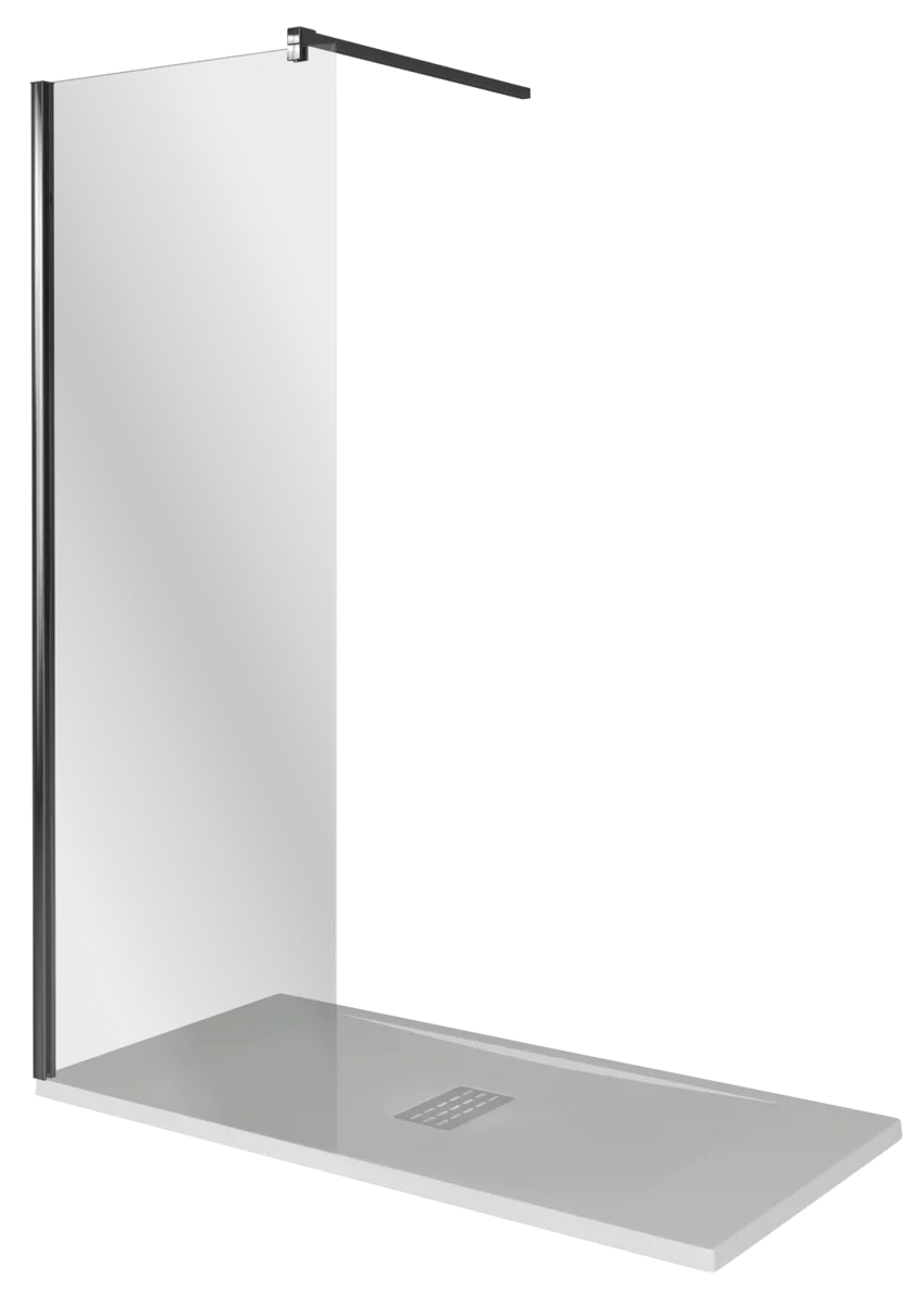 Изображение товара Душевая стенка Good Door SP-120-C-B 120 см прозрачное стекло анодированный профиль