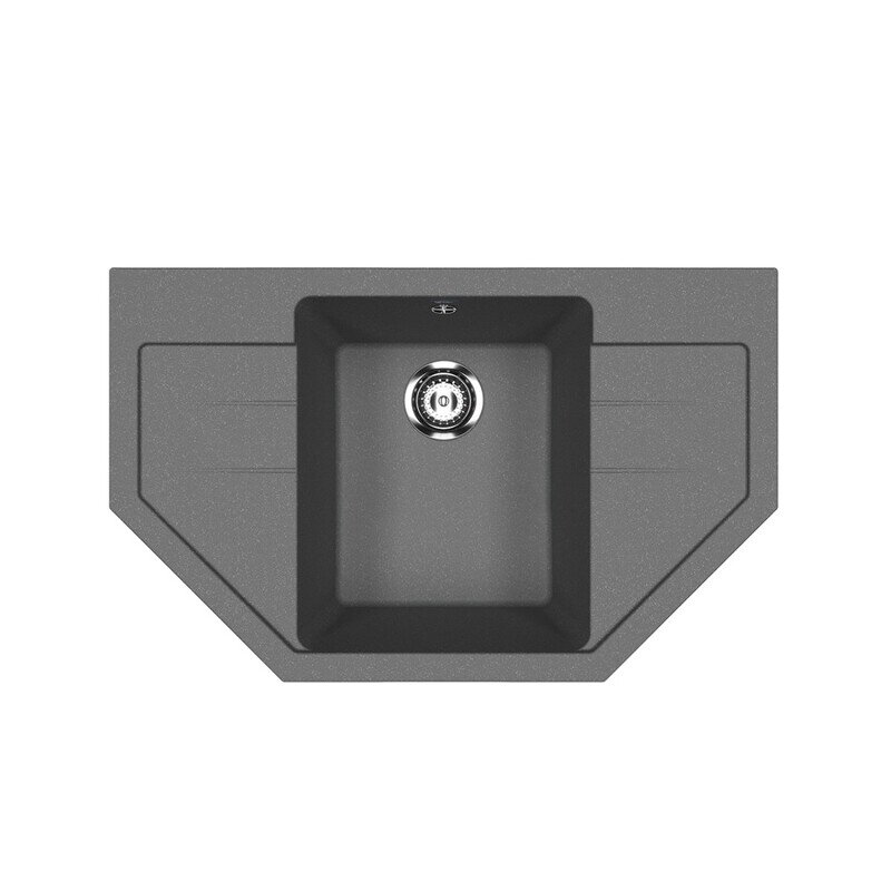 Изображение товара Мойка кухонная Ulgran U-609-343, 79 см, цвет антрацит