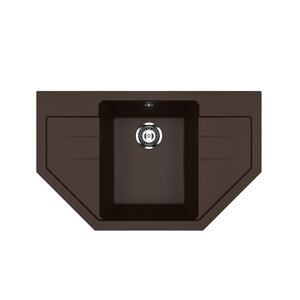 Изображение товара Мойка кухонная Ulgran U-609 U-609-345, 79 см, цвет шоколад