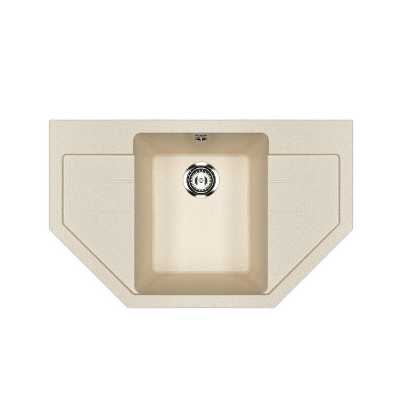 Изображение товара Кухонная мойка Ulgran U-609, 79 см, бежевый искусственный мрамор
