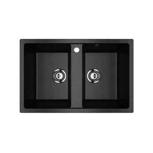 Изображение товара Мойка кухонная Ulgran U-608 U-608-308, 77 см, цвет черный