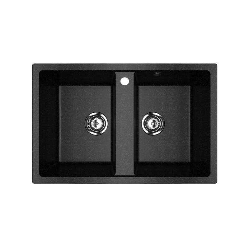 Изображение товара Мойка кухонная Ulgran U-608 77 см черная