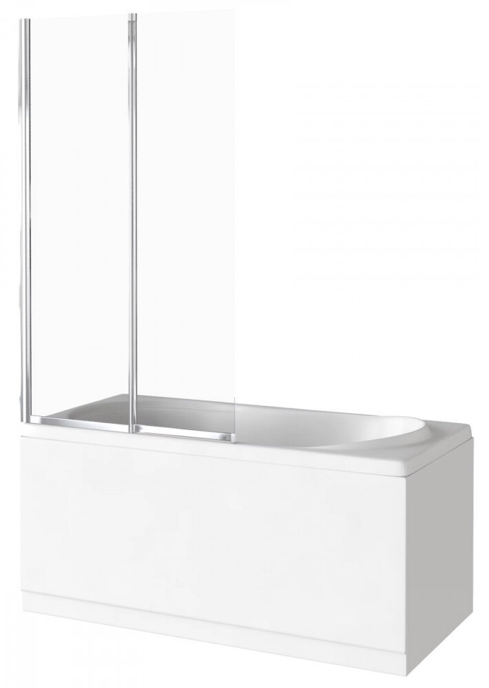 Изображение товара Душевая шторка Good Door FO-80-C-CH 80x140 см распашная стекло прозрачное хром профиль Россия