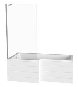 Изображение товара Шторка на ванну Good Door Screen BS-80-C-CH 80x140 см неподвижная прозрачное стекло хром Изображение товара Шторка на ванну Good Door Screen BS-80-C-CH 80x140 см неподвижная прозрачное стекло хром
