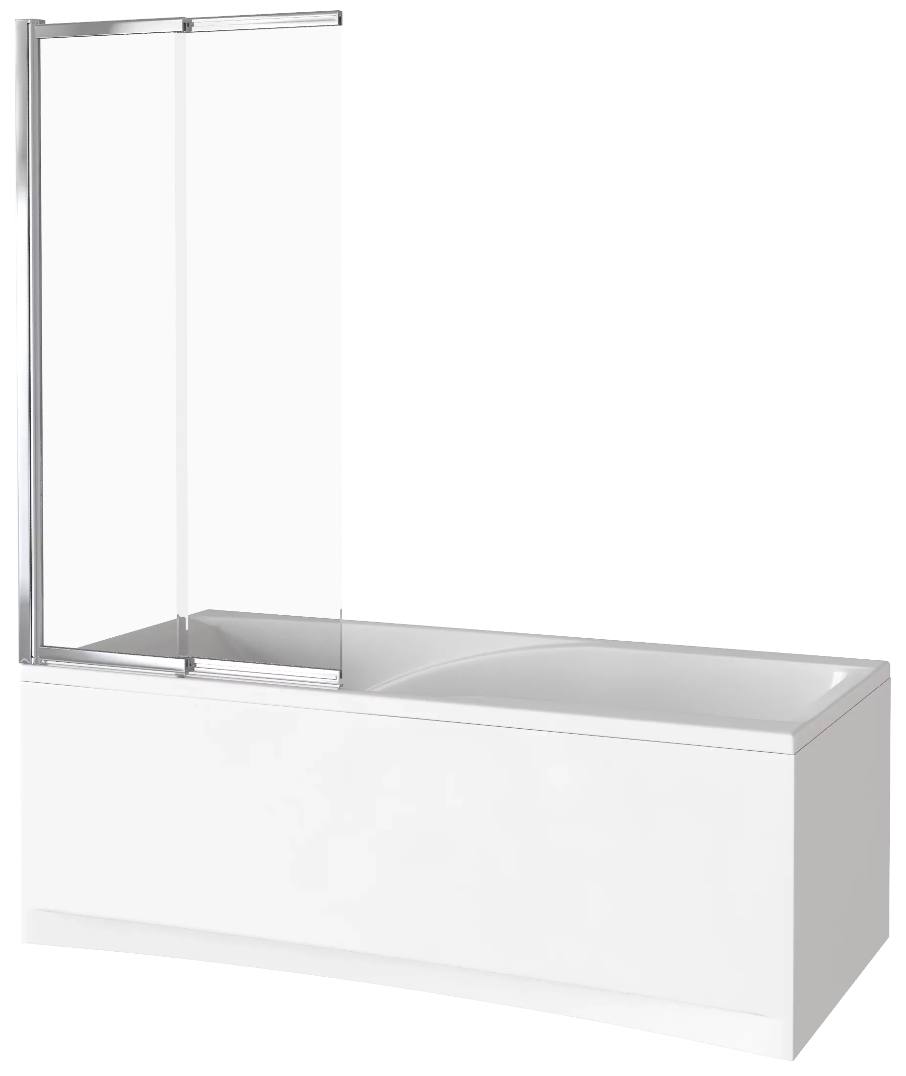 Изображение товара Душевая шторка на ванну Good Door Screen SLR 80x140 см прозрачное стекло хром