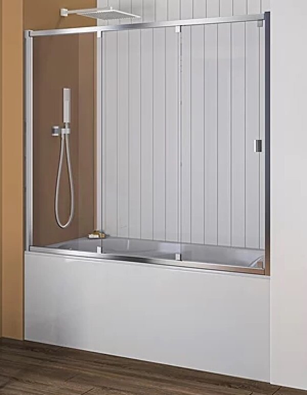 Изображение товара Раздвижная шторка на ванну Good Door Screen WTW-150-C-CH 150 x 140 см