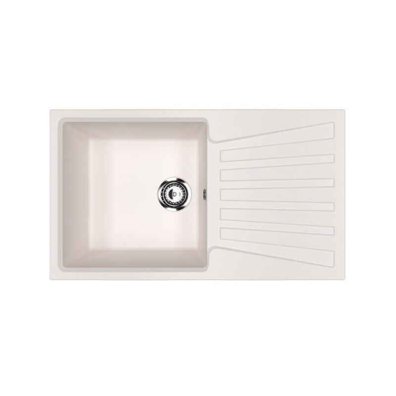 Изображение товара Мойка кухонная Ulgran U-703 83 см искусственный мрамор белая встраиваемая