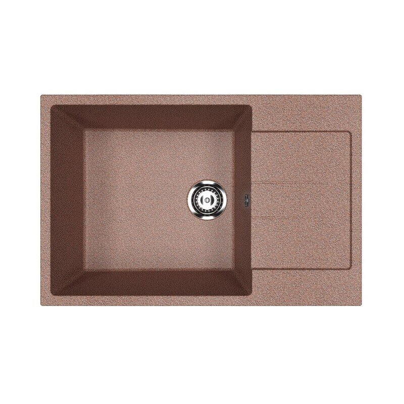 Изображение товара Мойка кухонная Ulgran U-602-307 76 см коричневая угловая с комплектом