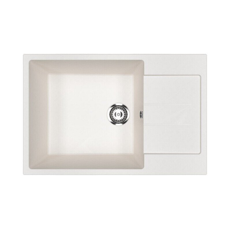 Изображение товара Мойка кухонная Ulgran U-602 U-602-341, 76 см, цвет ультра-белый