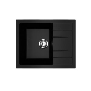 Изображение товара Мойка кухонная Ulgran U-607 U-607-344, 61 см, цвет ультра-черный