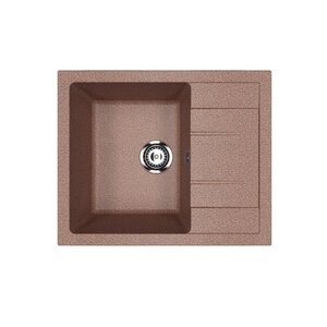 Изображение товара Кухонная мойка Ulgran U-607 61 см терракот композитная с гарантий 2 года