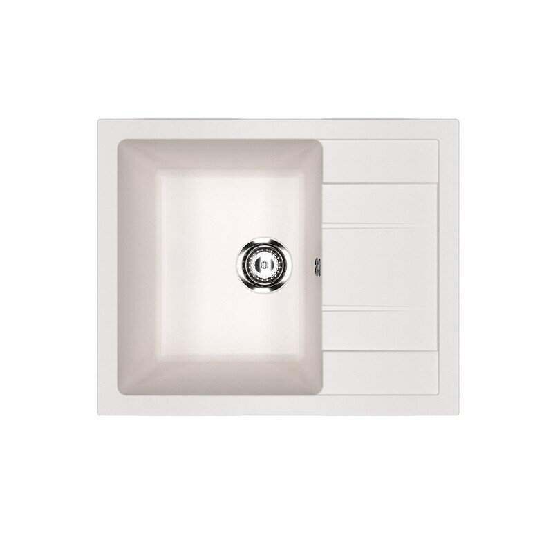 Изображение товара Мойка кухонная Ulgran U-607 61 см белая с гарантийным обслуживанием