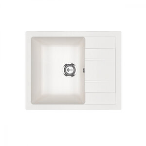 Изображение товара Мойка кухонная Ulgran U-607-341 61 см белая композитная с гарантией 2 года