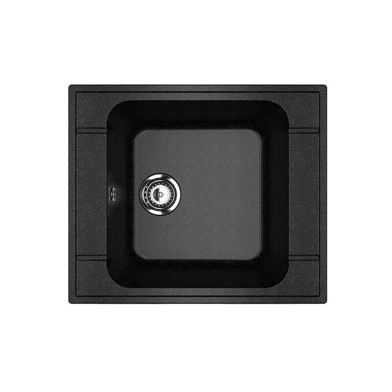 Изображение товара Кухонная мойка Ulgran U-604 59 см черная искусственный камень