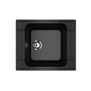 Изображение товара Кухонная мойка Ulgran U-604 59 см черная искусственный камень