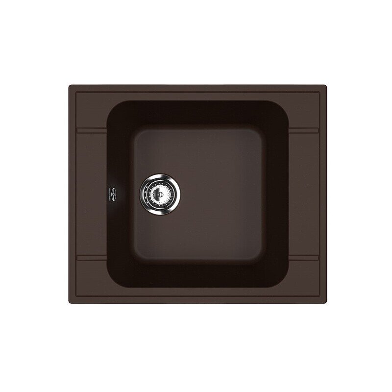 Изображение товара Кухонная мойка Ulgran U-604-345 59 см коричневая композитная