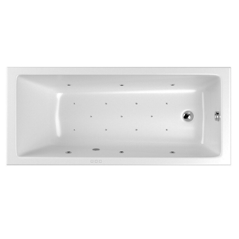 Изображение товара Гидромассажная ванна Whitecross Wave Slim Relax 170x75 см, белая с хромом