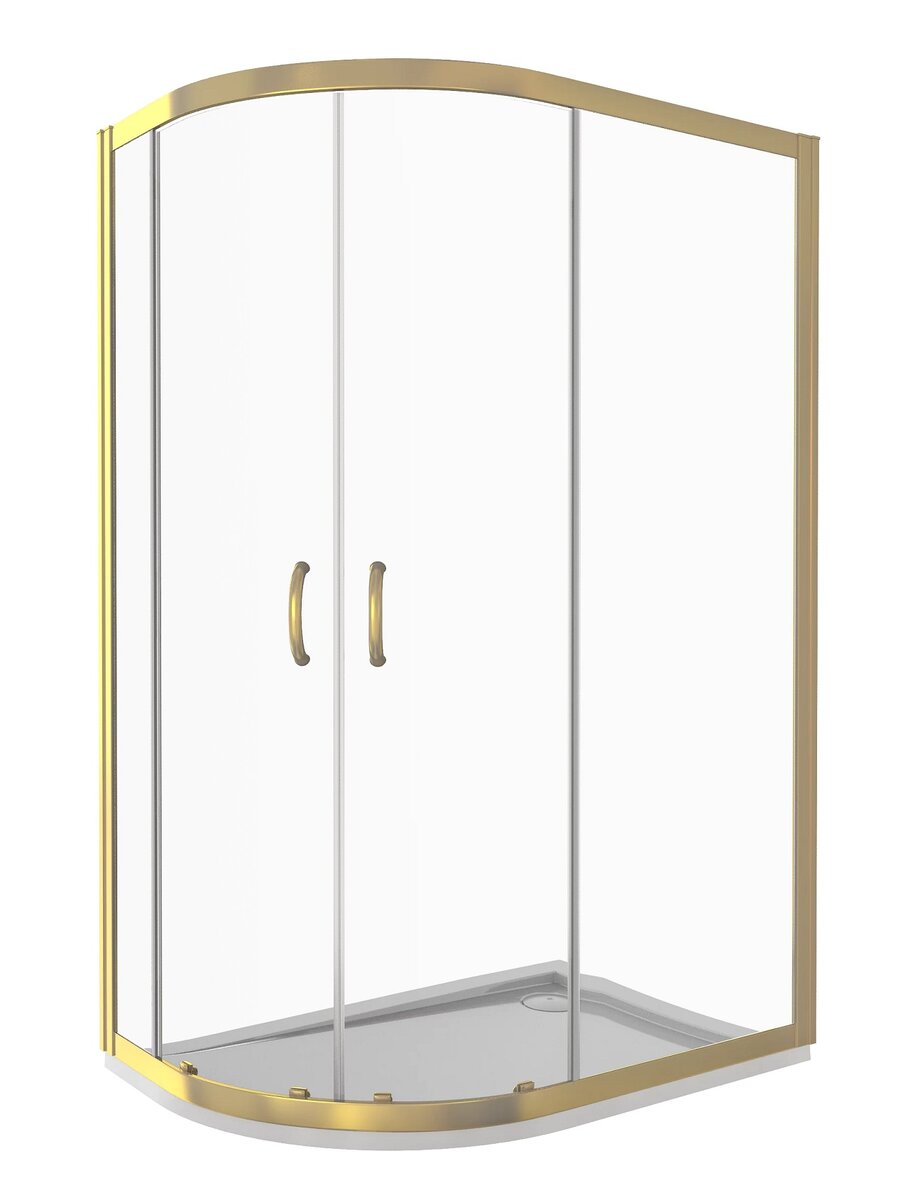 Изображение товара Душевое ограждение Good Door Jazze R-120-C-G 80х120х185 см золото