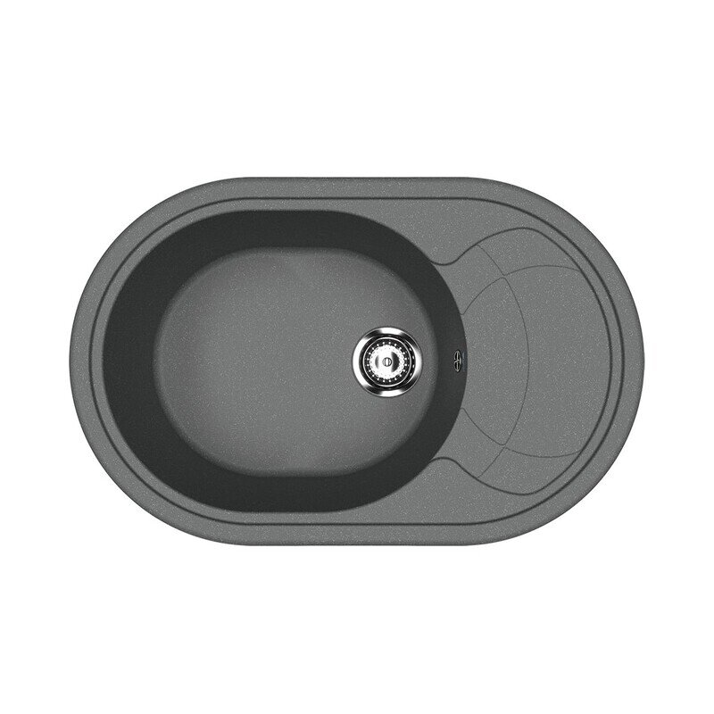 Изображение товара Мойка кухонная Ulgran U-610 U-610-343, 78 см, цвет антрацит