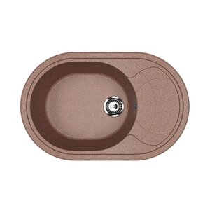 Изображение товара Мойка кухонная Ulgran U-610 78 см терракот с глубокой чашей и гарантией 2 года