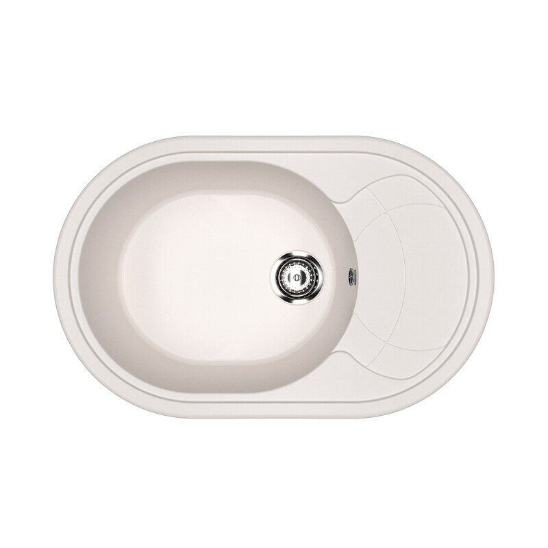 Изображение товара Мойка кухонная Ulgran U-610 78 см из искусственного камня белая