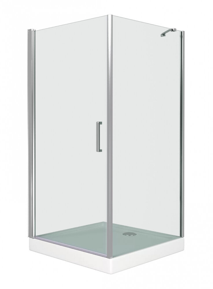 Изображение товара Душевое ограждение Good Door Pandora CR-80-C-CH, 80 x 80 х 185 см, стекло прозрачное, профиль хром, ПД00075
