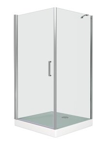 Изображение товара Душевое ограждение Good Door Pandora CR-100-C-CH, 100 x 100 х 185 см, стекло прозрачное, профиль хром, ПД00062
