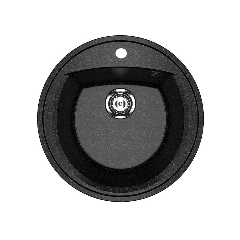Изображение товара Кухонная мойка Ulgran U-603-343 из искусственного камня 52 см черная матовая