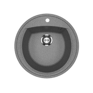 Изображение товара Мойка кухонная Ulgran U-603 52 см композит серый угловая установка