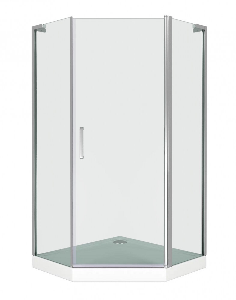 Изображение товара Душевое ограждение Good Door Pandora PNT-90-C-CH, 90 x 90 х 185 см, стекло прозрачное, профиль хром, ПД00066