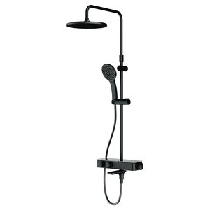 Изображение товара Душевая система Am.Pm Inspire 2.0 F0750A522 с термостатом, с изливом, ShowerSpot, черный матовый