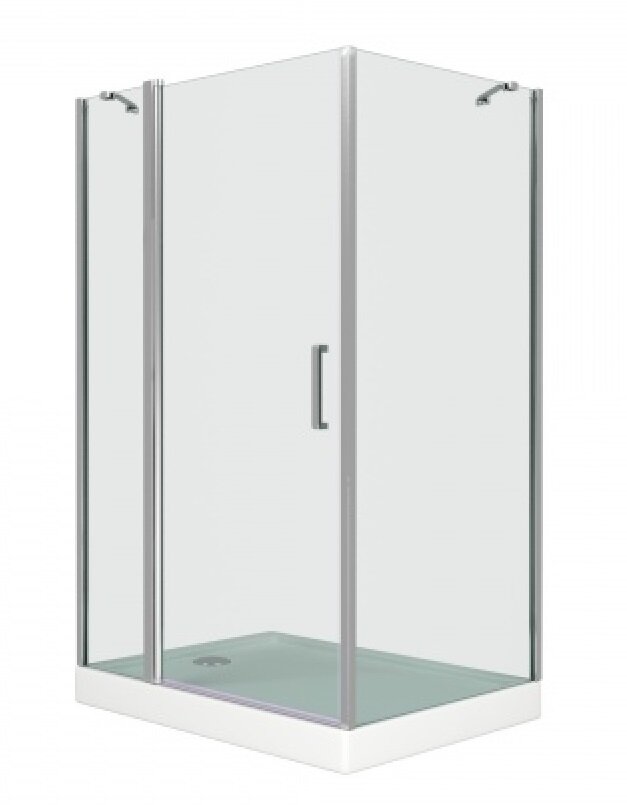 Изображение товара Душевое ограждение Good Door Pandora WCD 140x90 с прозрачным стеклом и хром профилем